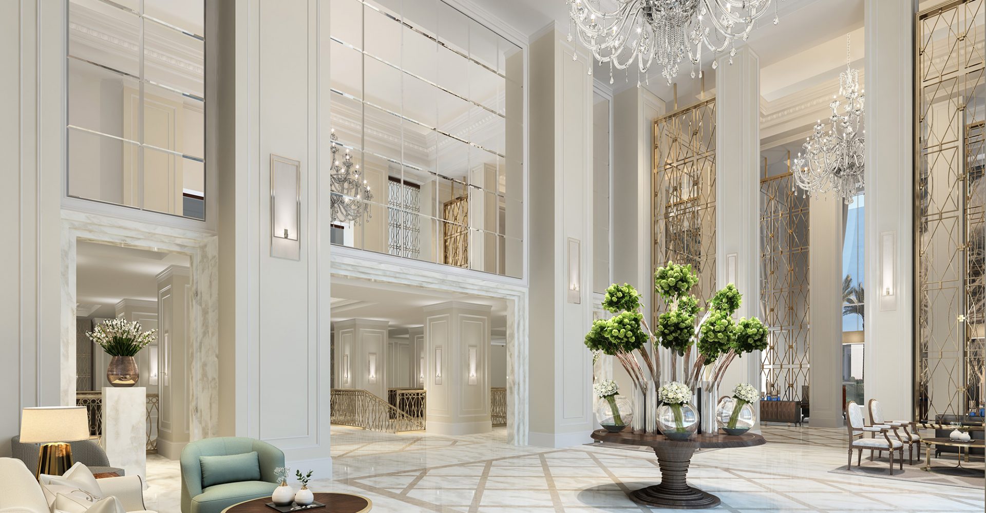 Canap&eacute;s hospitaliers du hall