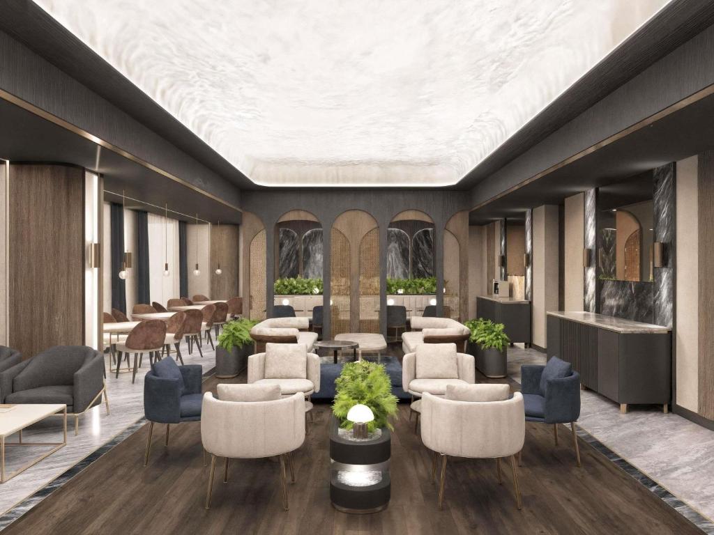 Mobilier d'espace public pour l'hôtel Movenpick Bagdad Olive Tree, Irak