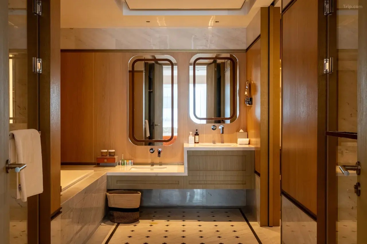 Station de lavage des mains à l'Anyang Junlan Grand Hotel